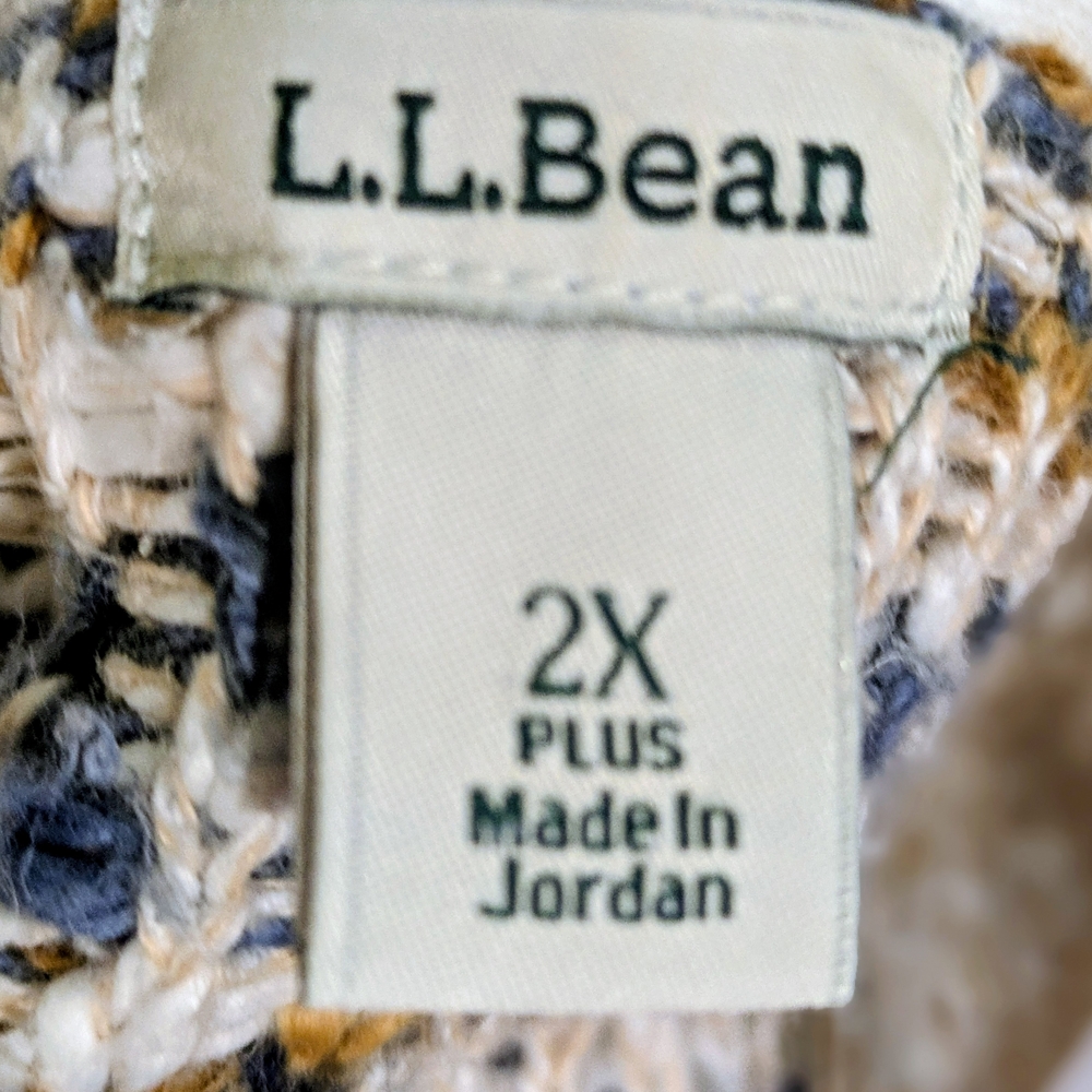 L.L. Bean Multicolor Patterned Cardigan - Picture 3 of 3